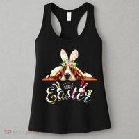 Bunny Basset Hound Lovers With Easter Eggs Women's Tank Top thumb 3