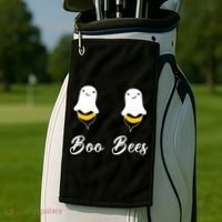 Boo Bees Halloween Golf Towel thumb 2