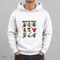 Building Bricks Halloween Brick Or Treat Costume Monsters Hoodie thumb 0