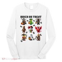 Building Bricks Halloween Brick Or Treat Costume Monsters Long Sleeve Shirt thumb 0