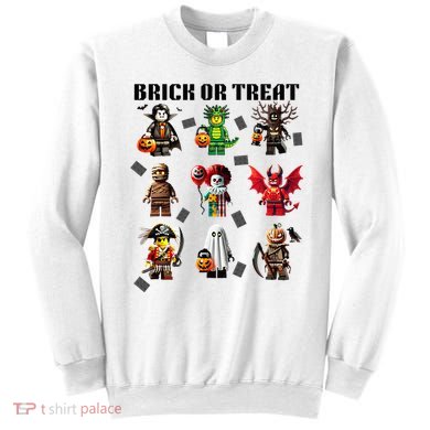 Building Bricks Halloween Brick Or Treat Costume Monsters Sweatshirt