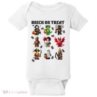 Building Bricks Halloween Brick Or Treat Costume Monsters Baby Bodysuit thumb 0