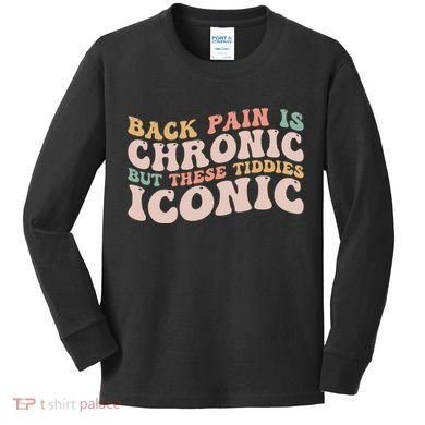 Big Boob Humor Iconic Funny Inappropriate Embarrassing Kids Long Sleeve Shirt