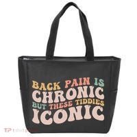 Big Boob Humor Iconic Funny Inappropriate Embarrassing Tote Bag thumb 0