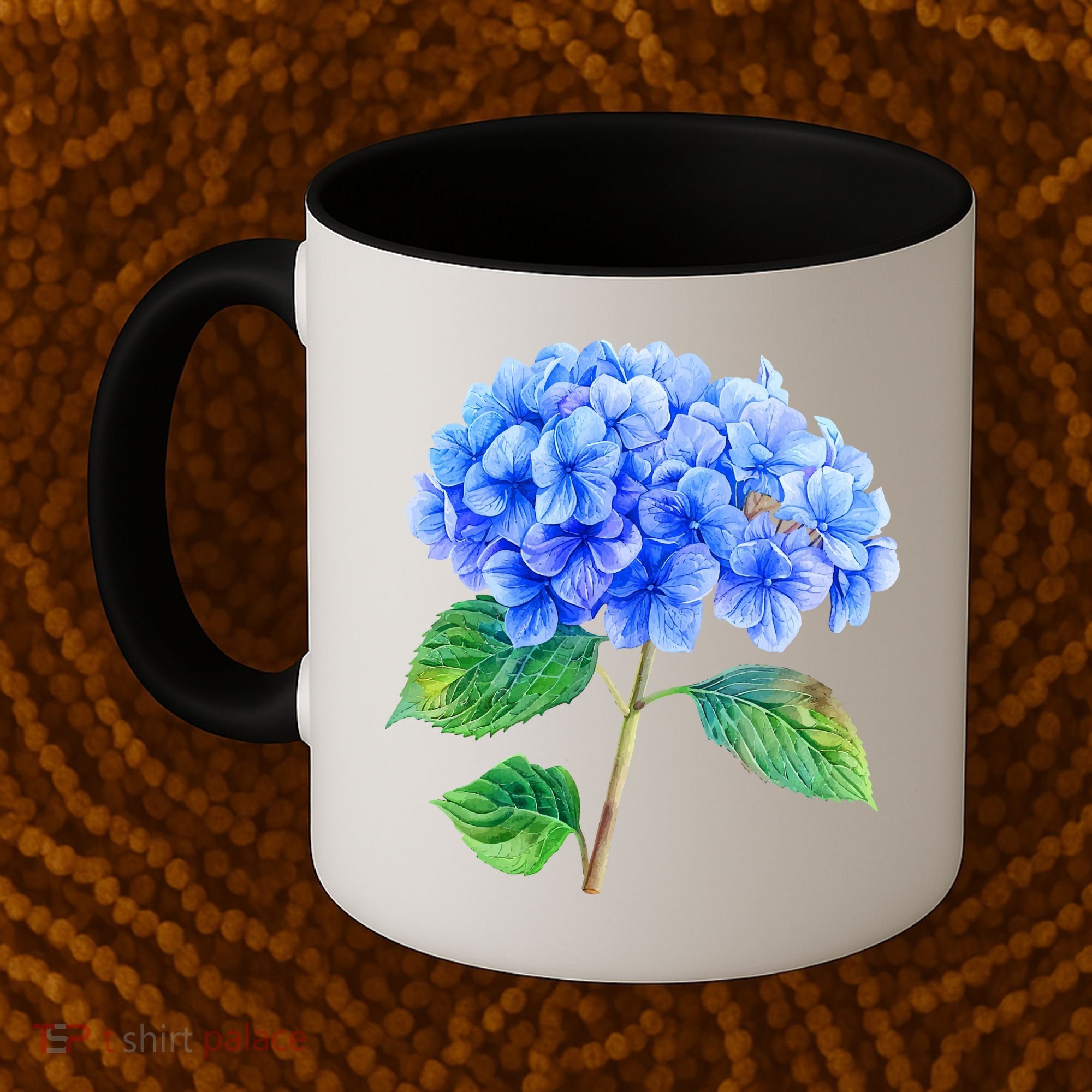 Beautiful Blue Hydrangea Flowers Coffee Mug