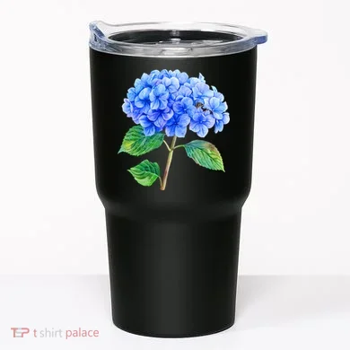 Beautiful Blue Hydrangea Flowers Tumbler