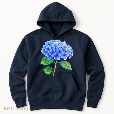 Beautiful Blue Hydrangea Flowers Hoodie