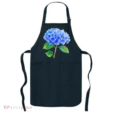 Beautiful Blue Hydrangea Flowers Apron