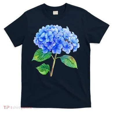 Beautiful Blue Hydrangea Flowers T-Shirt
