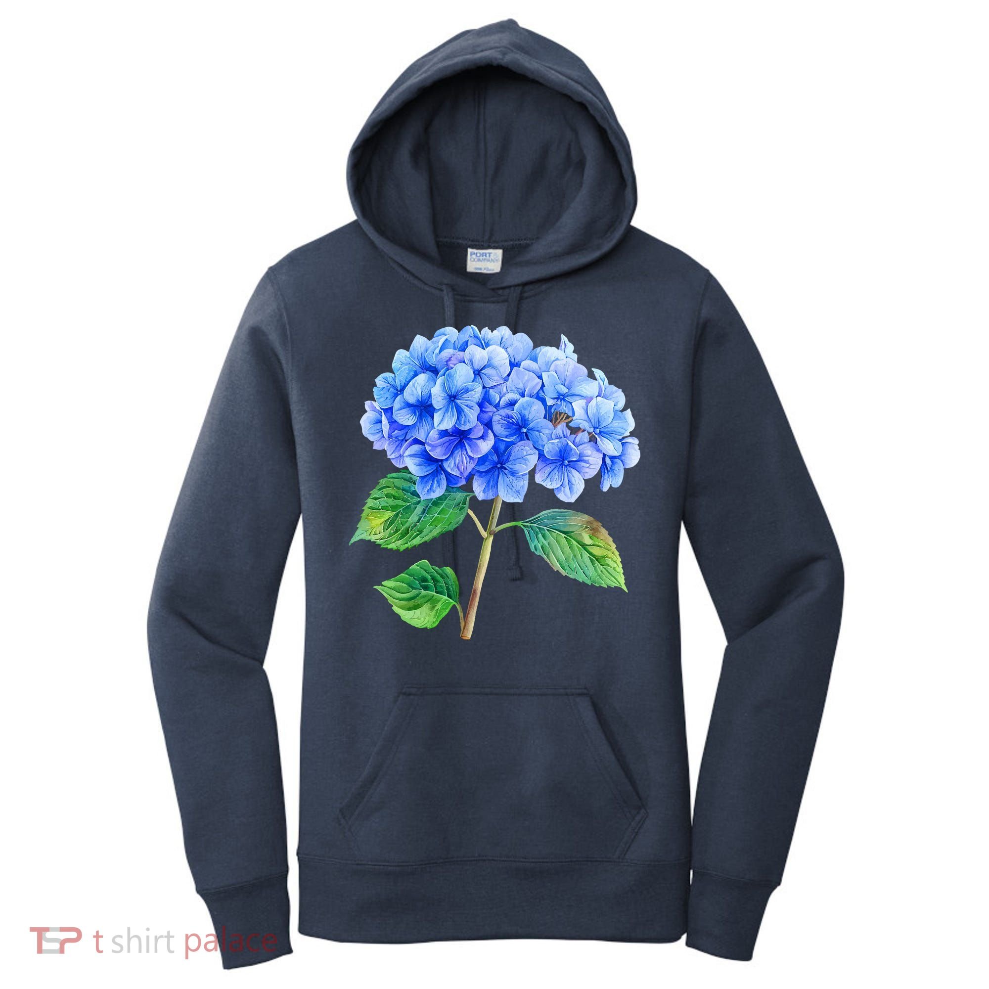 Beautiful Blue Hydrangea Flowers Women's Hoodie