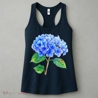 Beautiful Blue Hydrangea Flowers Women's Tank Top thumb 3