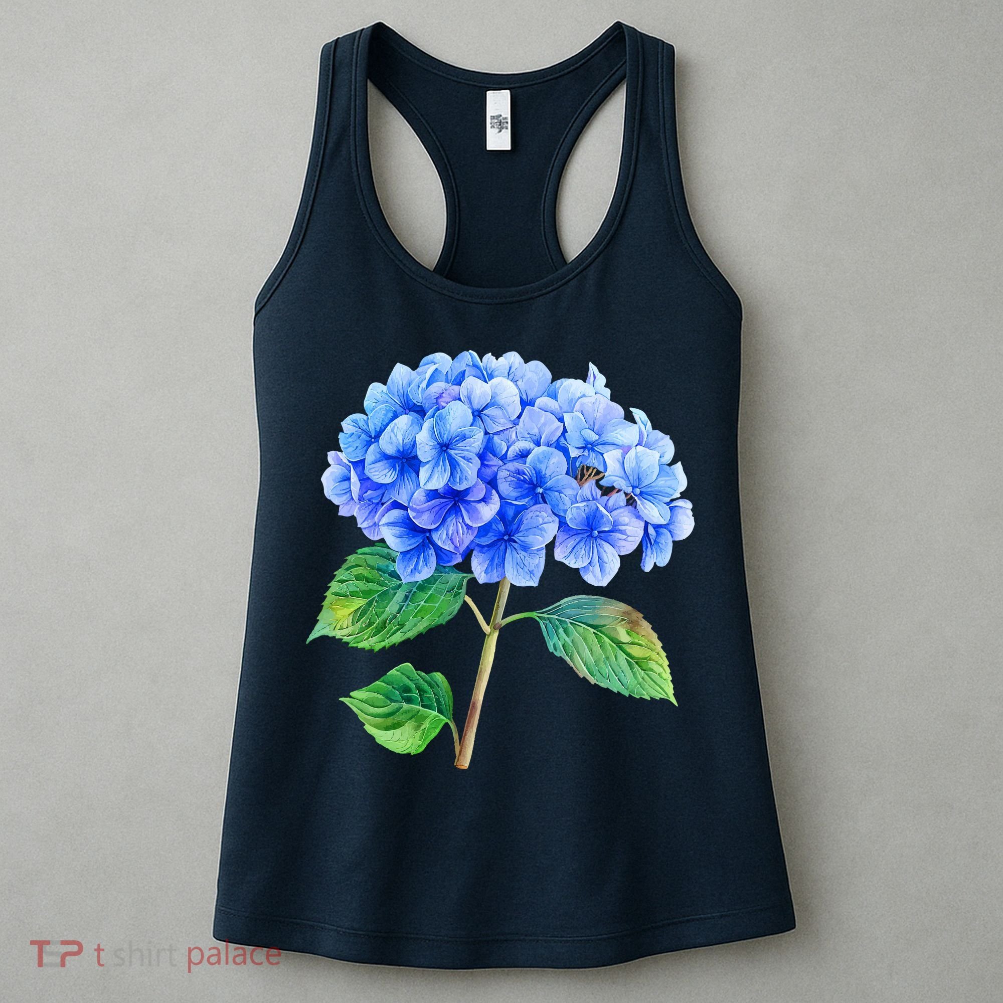 Beautiful Blue Hydrangea Flowers Women's Tank Top