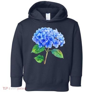Beautiful Blue Hydrangea Flowers Toddler Hoodie