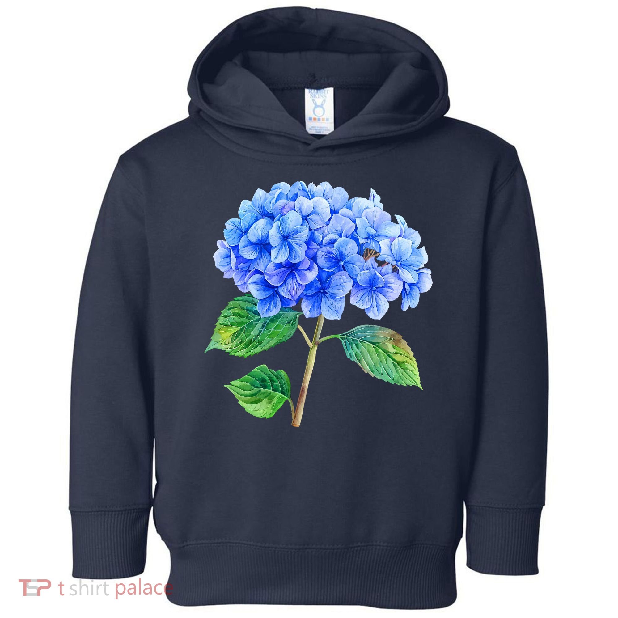 Beautiful Blue Hydrangea Flowers Toddler Hoodie