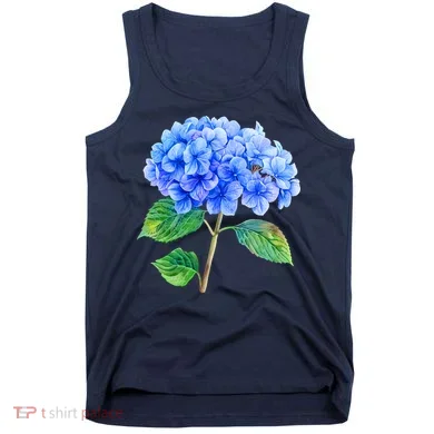 Beautiful Blue Hydrangea Flowers Tank Top