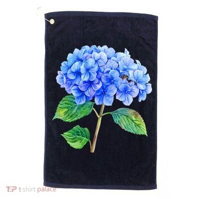 Beautiful Blue Hydrangea Flowers Golf Towel