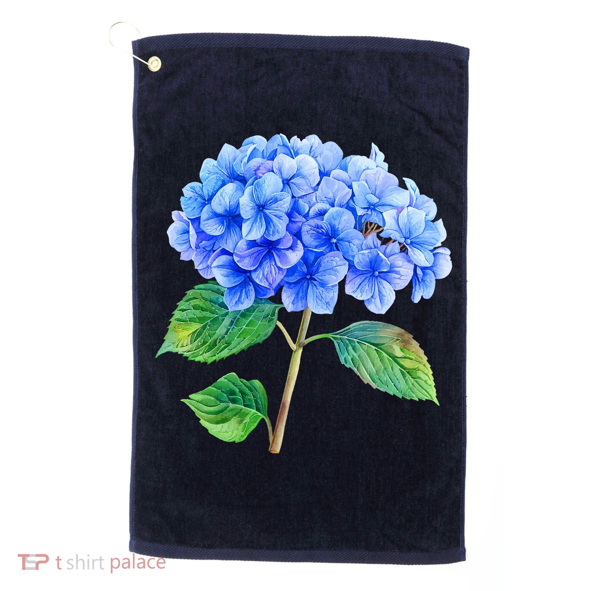 Beautiful Blue Hydrangea Flowers Golf Towel