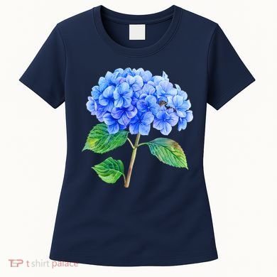 Beautiful Blue Hydrangea Flowers Women's T-Shirt