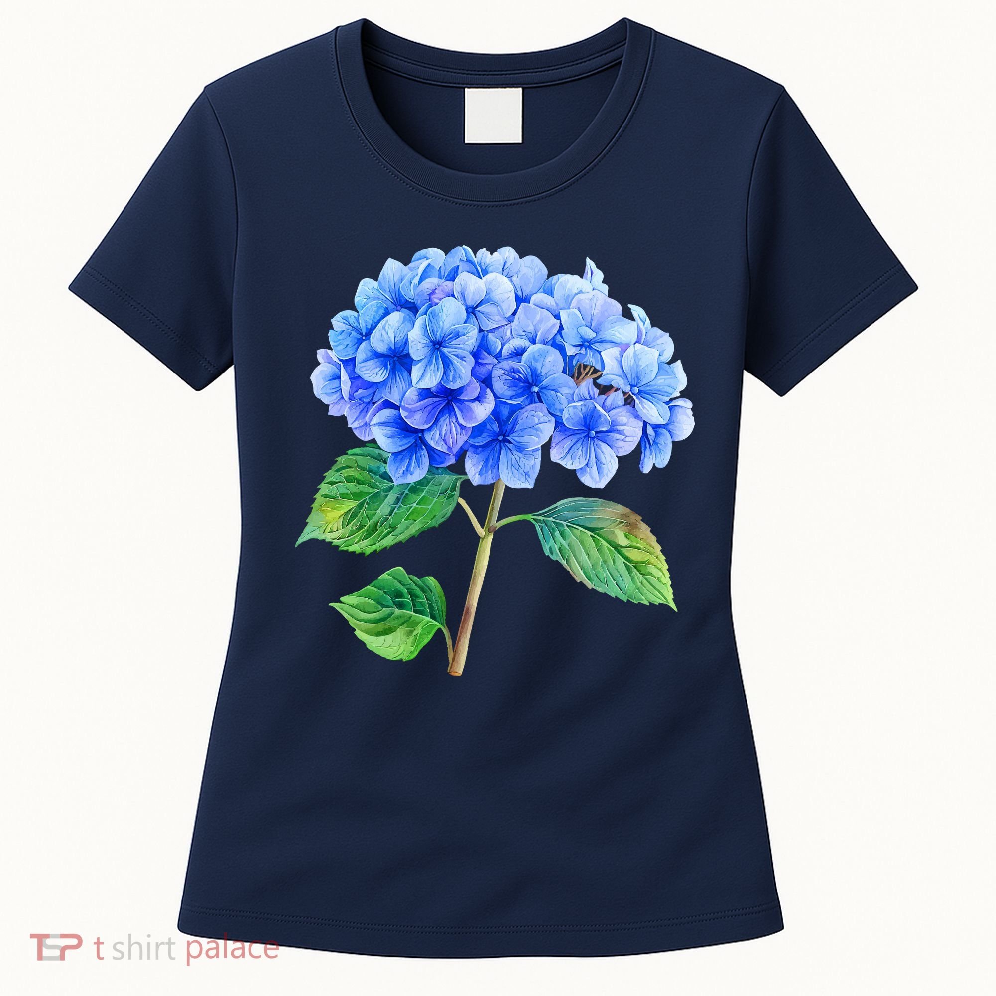 Beautiful Blue Hydrangea Flowers Women's T-Shirt