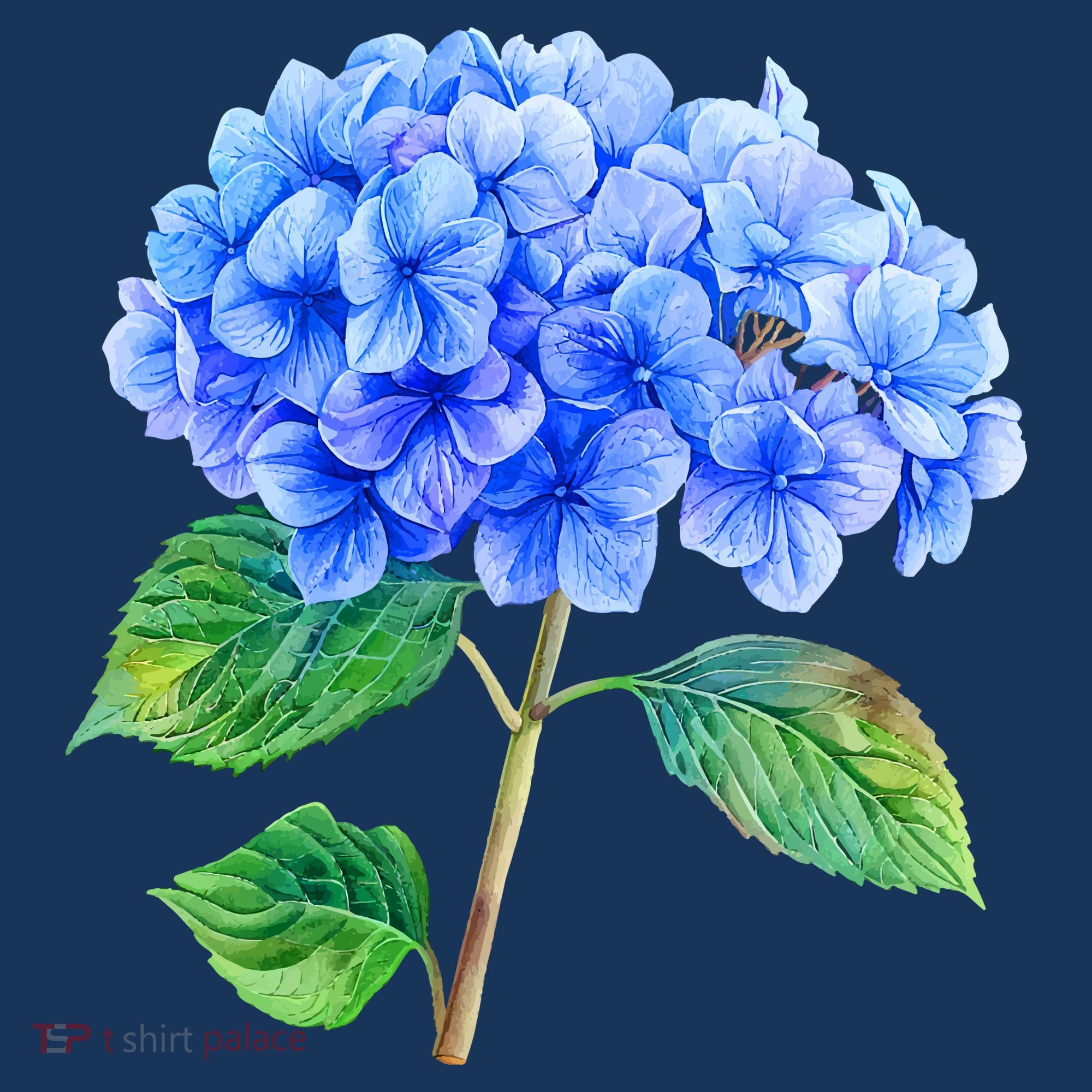 Beautiful Blue Hydrangea Flowers Kids Sweatshirt