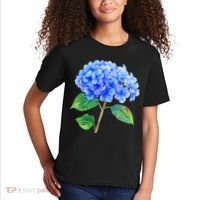 Beautiful Blue Hydrangea Flowers Kids T-Shirt thumb 2
