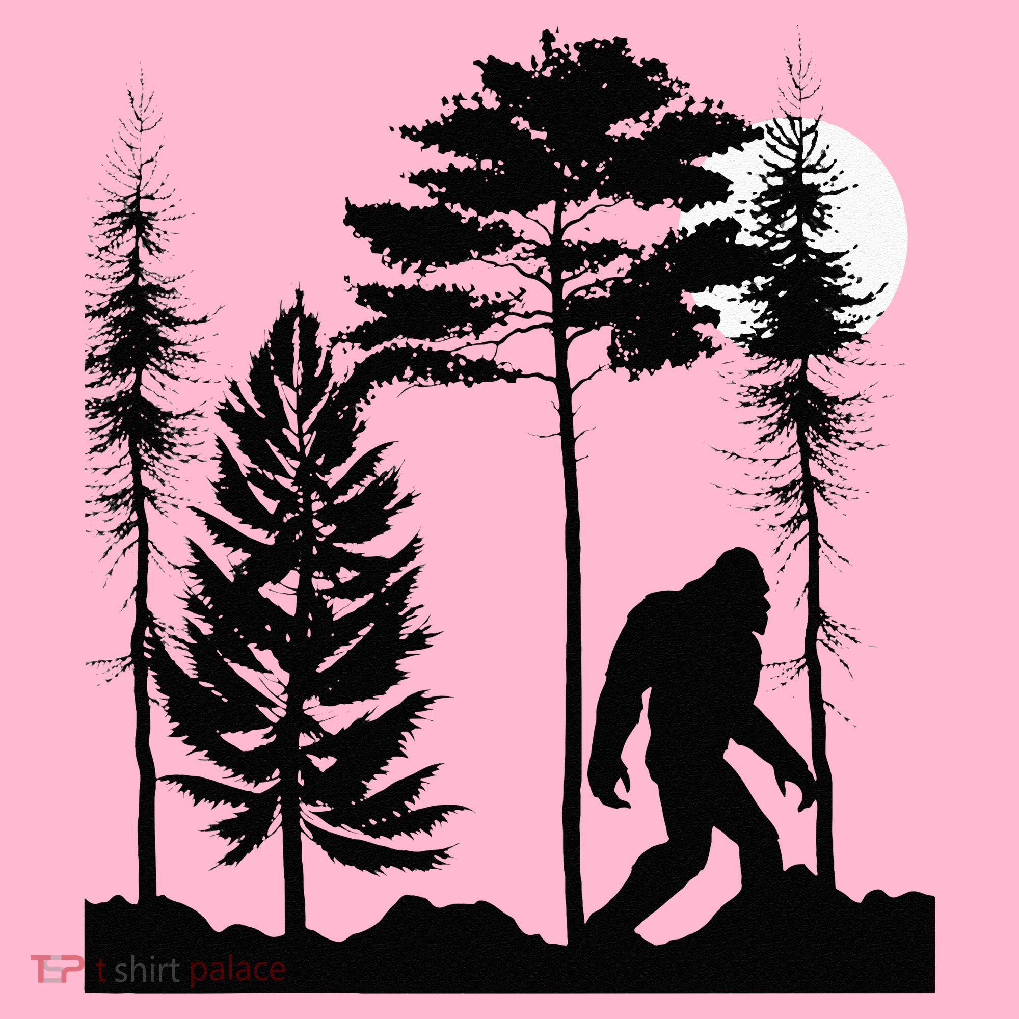 Bigfoo Bigfoot Hiding In Forest At Night Sasquatch Coaster