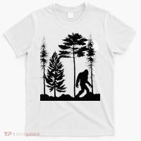 Bigfoo Bigfoot Hiding In Forest At Night Sasquatch T-Shirt thumb 0