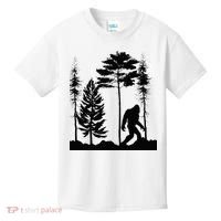 Bigfoo Bigfoot Hiding In Forest At Night Sasquatch Kids T-Shirt thumb 0