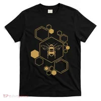 Bee Beekeeping Honeycomb Honey Beekeeper Bee T-Shirt thumb 0
