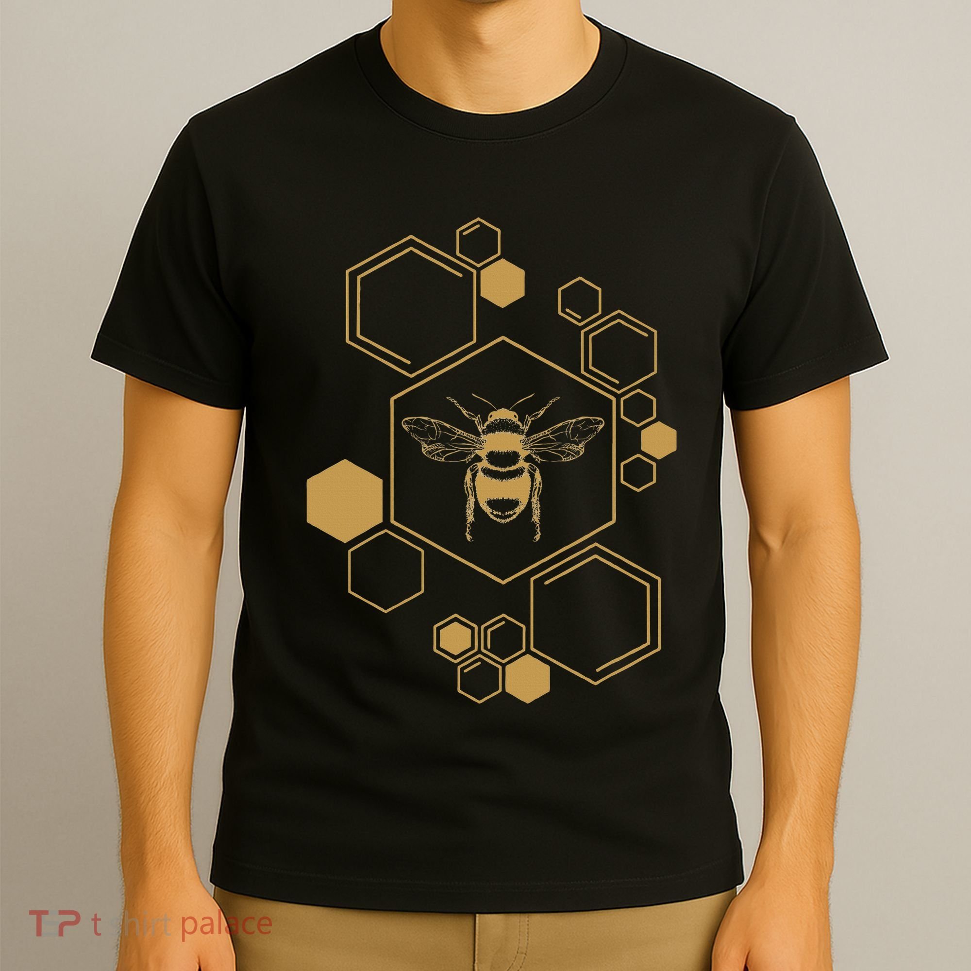 Bee Beekeeping Honeycomb Honey Beekeeper Bee T-Shirt