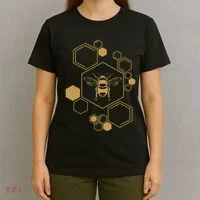 Bee Beekeeping Honeycomb Honey Beekeeper Bee T-Shirt thumb 4