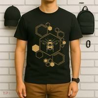 Bee Beekeeping Honeycomb Honey Beekeeper Bee T-Shirt thumb 6