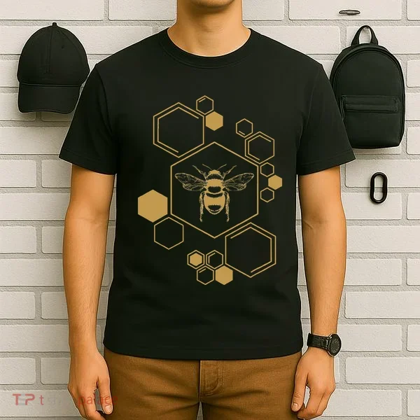 Bee Beekeeping Honeycomb Honey Beekeeper Bee T-Shirt