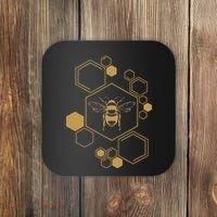 Bee Beekeeping Honeycomb Honey Beekeeper Bee Coaster thumb 0
