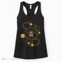 Bee Beekeeping Honeycomb Honey Beekeeper Bee Women's Tank Top thumb 0