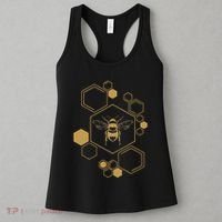 Bee Beekeeping Honeycomb Honey Beekeeper Bee Women's Tank Top thumb 3