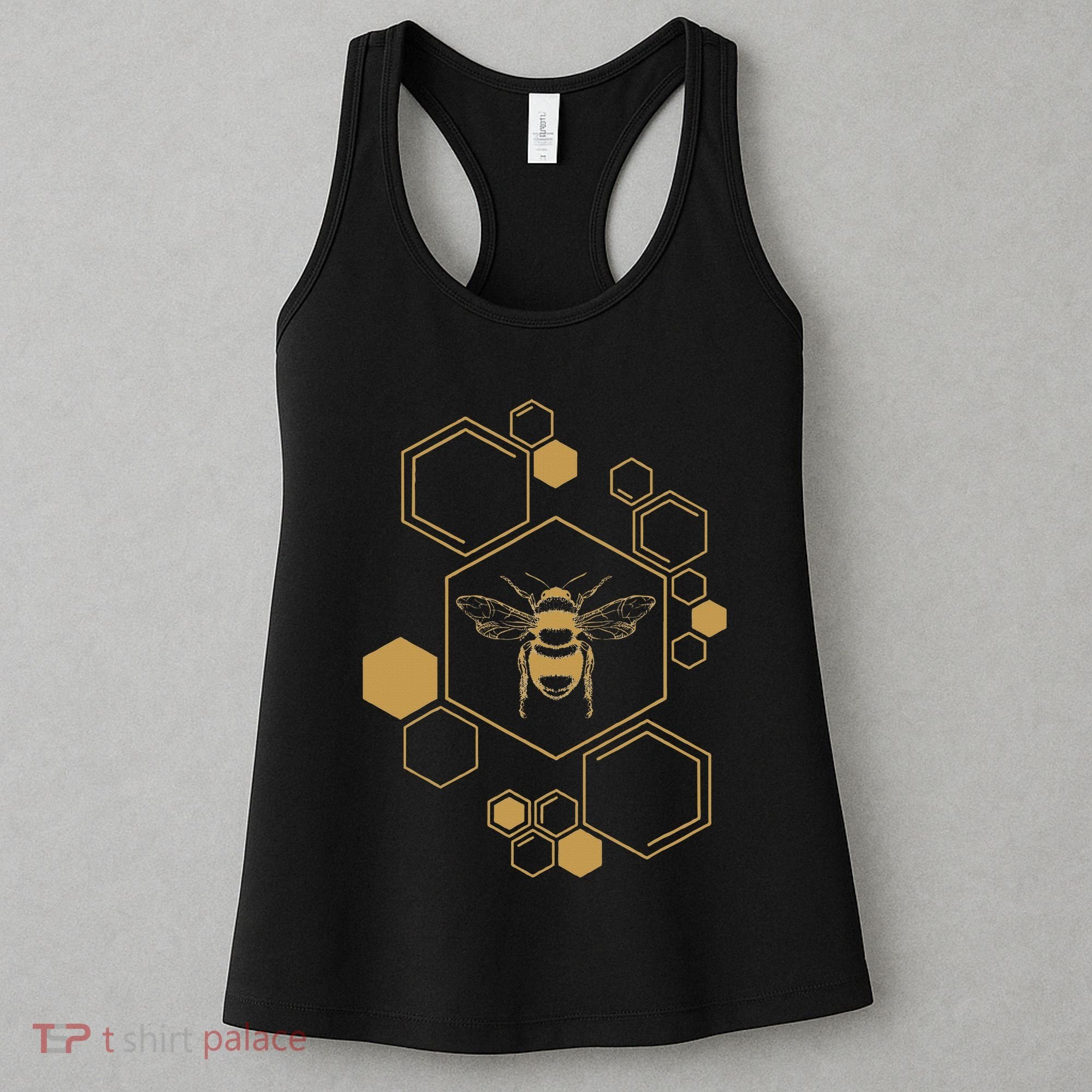 Bee Beekeeping Honeycomb Honey Beekeeper Bee Women's Tank Top