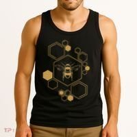 Bee Beekeeping Honeycomb Honey Beekeeper Bee Tank Top thumb 3
