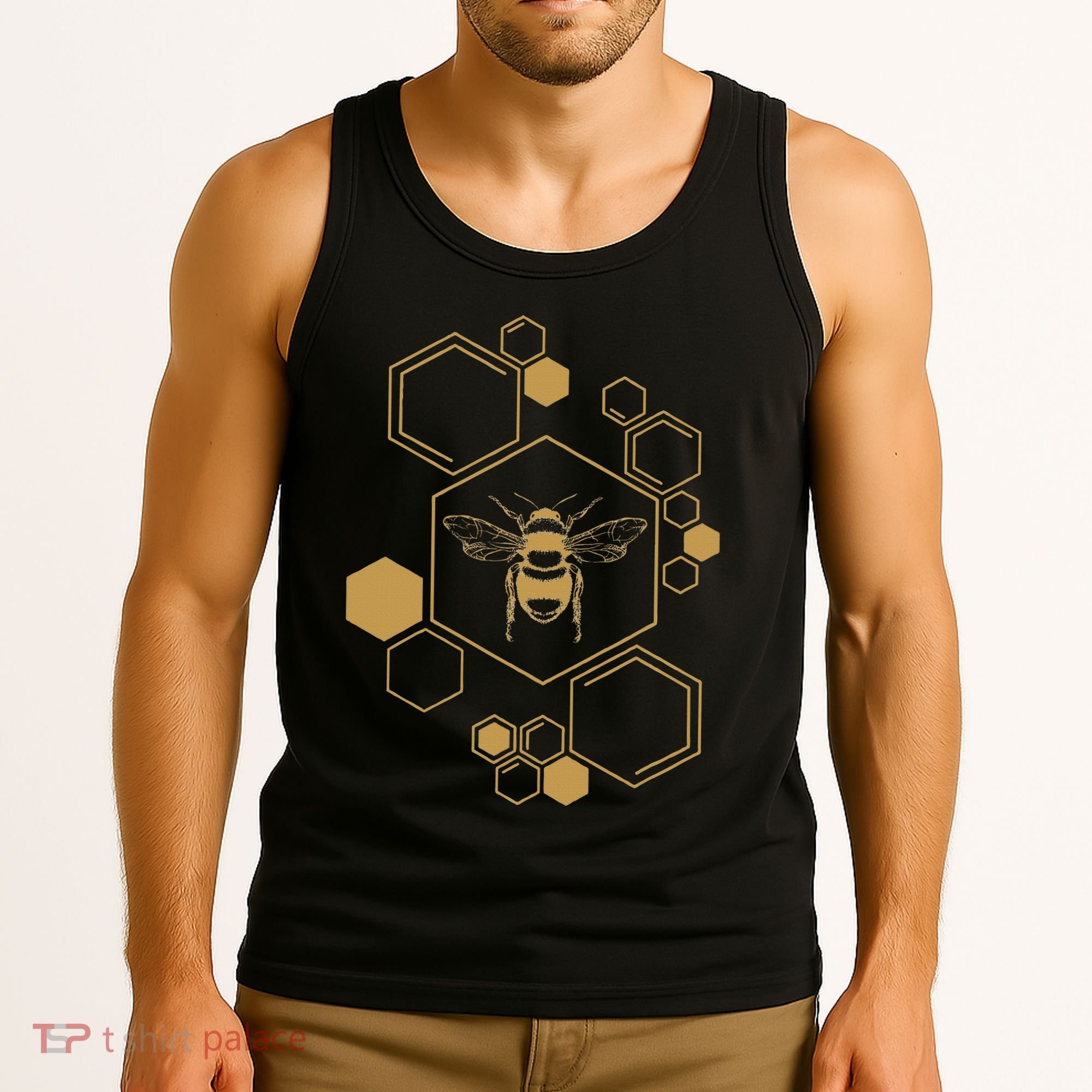 Bee Beekeeping Honeycomb Honey Beekeeper Bee Tank Top