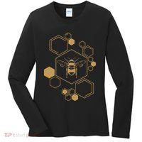 Bee Beekeeping Honeycomb Honey Beekeeper Bee Women's Long Sleeve Shirt thumb 0