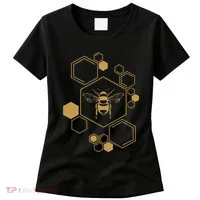 Bee Beekeeping Honeycomb Honey Beekeeper Bee Women's T-Shirt thumb 0