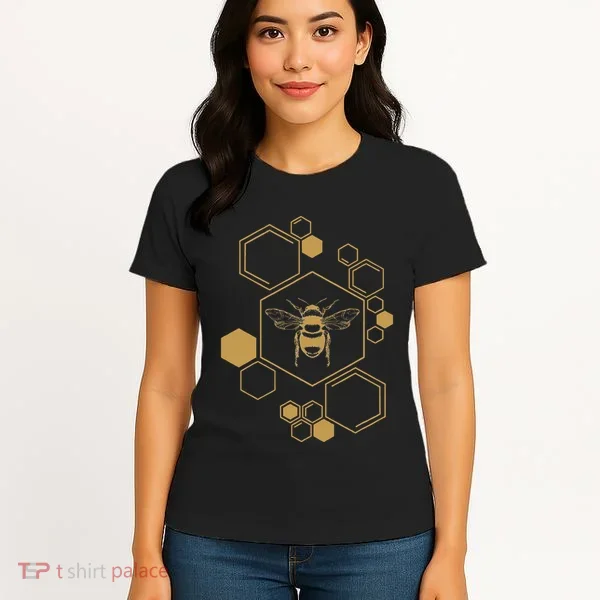 Bee Beekeeping Honeycomb Honey Beekeeper Bee Women's T-Shirt