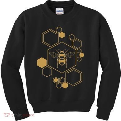Bee Beekeeping Honeycomb Honey Beekeeper Bee Kids Sweatshirt