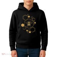 Bee Beekeeping Honeycomb Honey Beekeeper Bee Kids Hoodie thumb 4