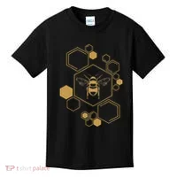 Bee Beekeeping Honeycomb Honey Beekeeper Bee Kids T-Shirt thumb 0