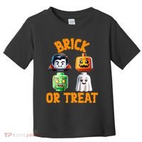 Building Bricks Halloween Costume Brick Or Treat Monsters Toddler T-Shirt thumb 0