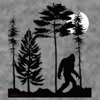 Bigfoo Bigfoot Hiding In Forest At Night Sasquatch Toddler Hoodie thumb 2