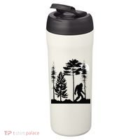 Bigfoo Bigfoot Hiding In Forest At Night Sasquatch 24oz Duet Stainless Steel Tumbler thumb 3