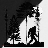 Bigfoo Bigfoot Hiding In Forest At Night Sasquatch Sport-Tek Competitor United Soccer Jersey thumb 4