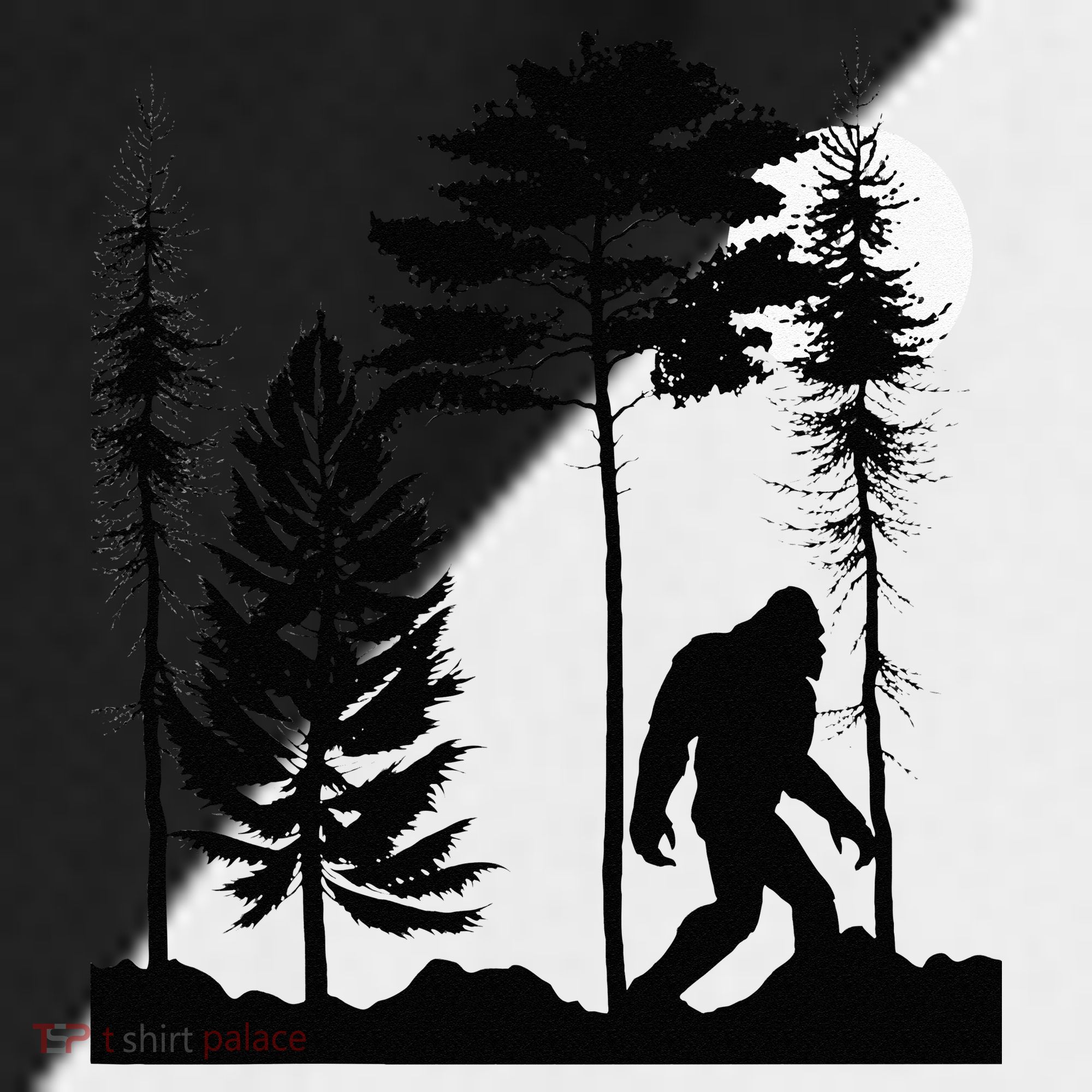 Bigfoo Bigfoot Hiding In Forest At Night Sasquatch Sport-Tek Competitor United Soccer Jersey